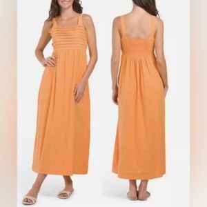 🦋 TAHARI Linen Blend Dress